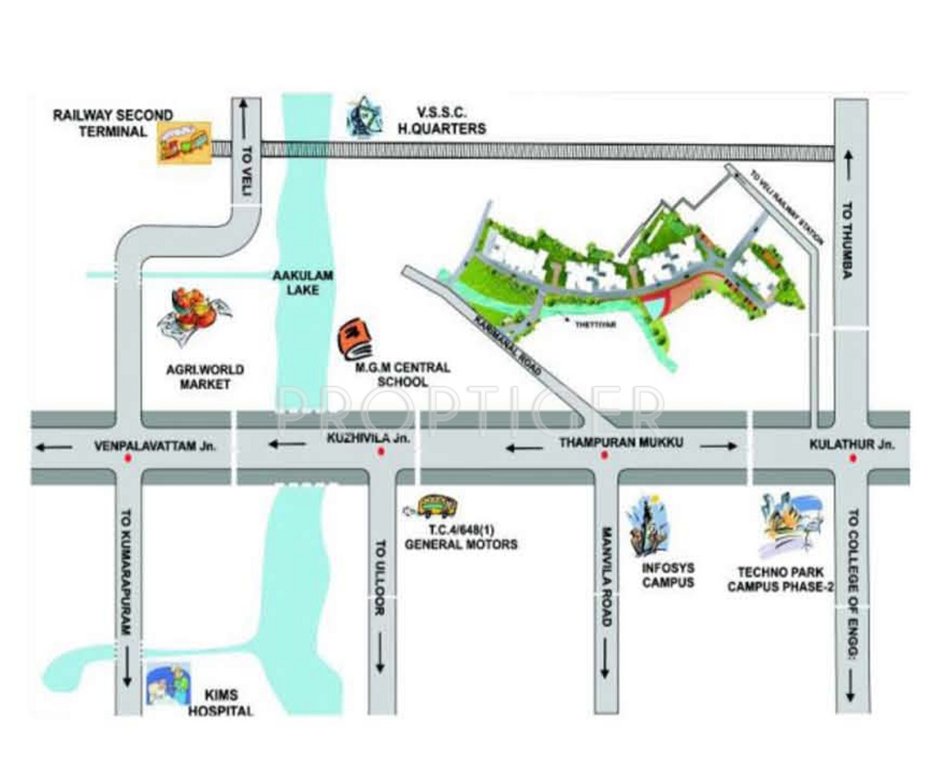 condor builders pvt ltd cyber gardens cassia Location Plan