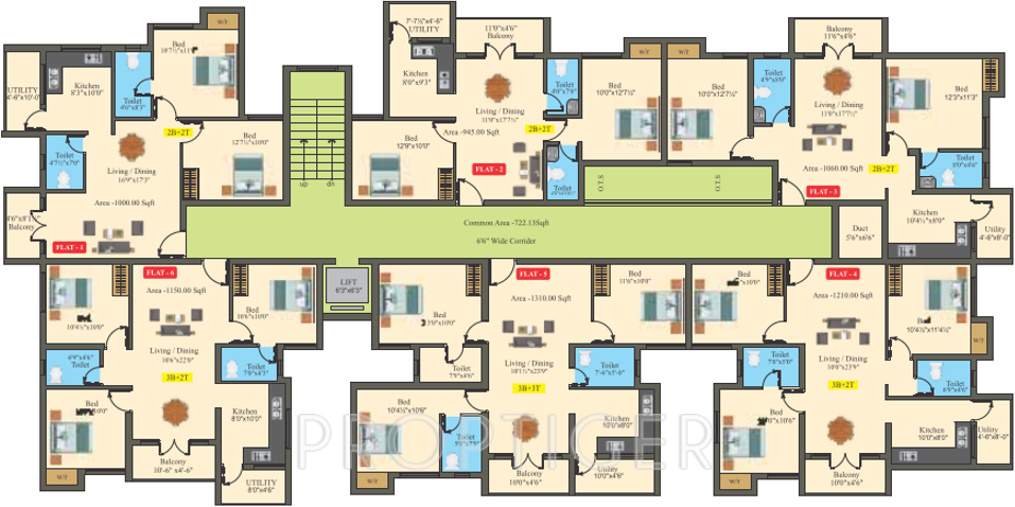 Images for Cluster Plan of Saffron Bougain Apartment