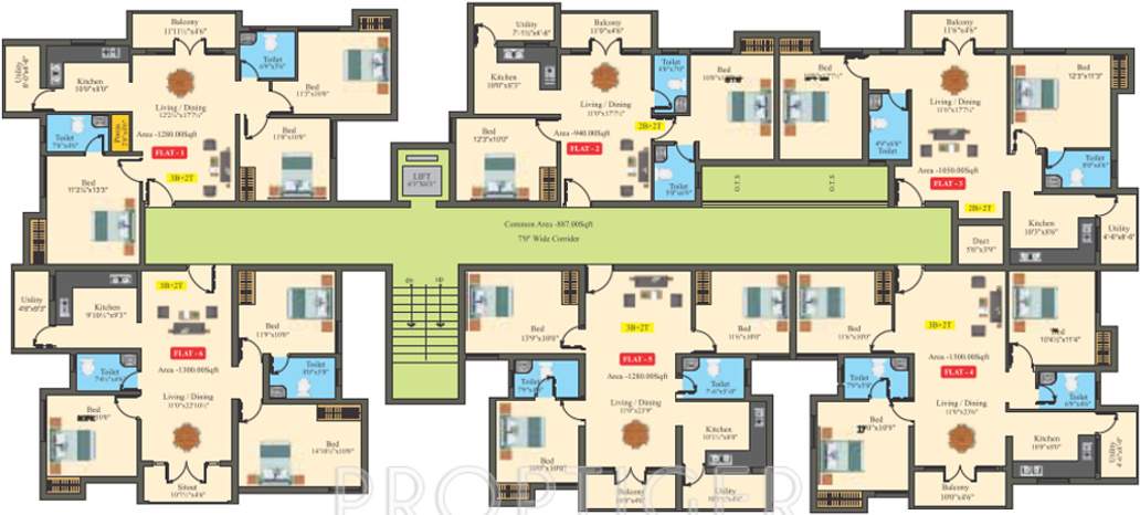 Images for Cluster Plan of Saffron Bougain Apartment