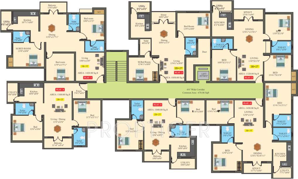 Images for Cluster Plan of Saffron Bougain Apartment