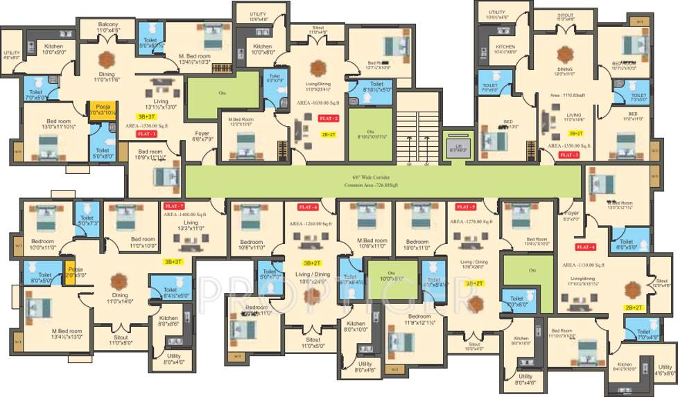 Images for Cluster Plan of Saffron Bougain Apartment