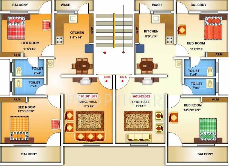 Images for Cluster Plan of Shree Siddheshwar Girijatmak Apartment