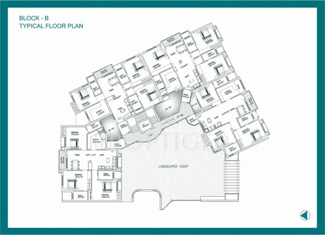 agni estates rainbow end Cluster Plan from 1st to 4th Floor