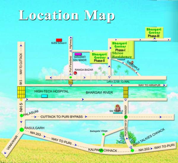 Images for Location Plan of TR Infrastructure and Developers Pvt Ltd Bhargavi Greens