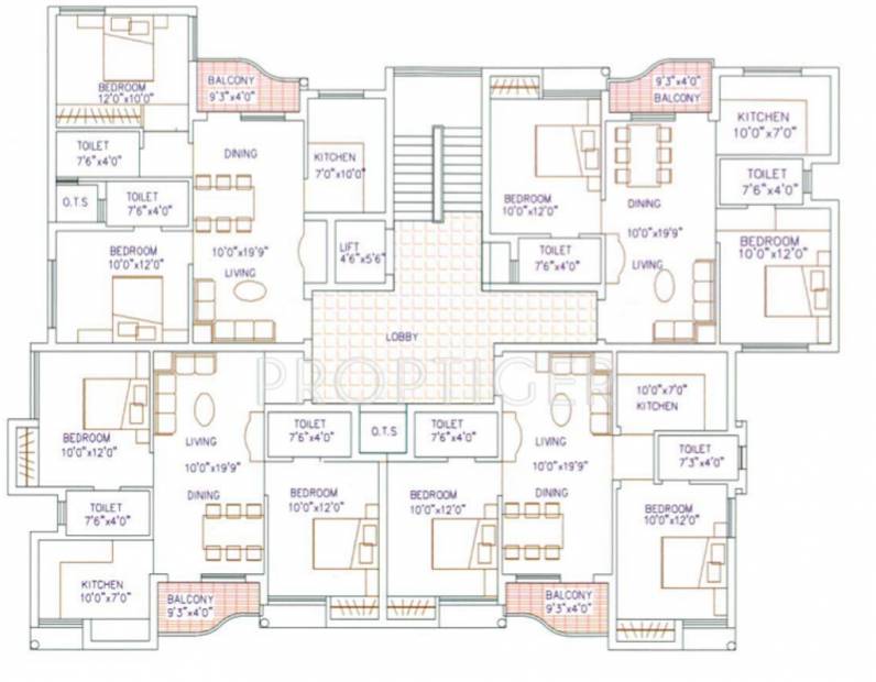agni-estates lakshmi-kripa Cluster Plan from 1st to 3rd Floor
