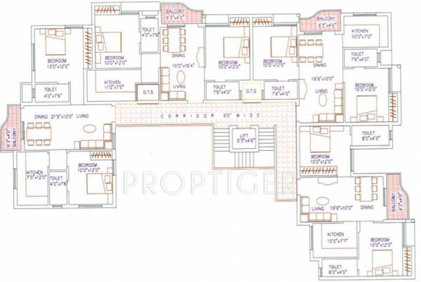 agni-estates lakshmi-kripa Cluster Plan from 1st to 3rd Floor