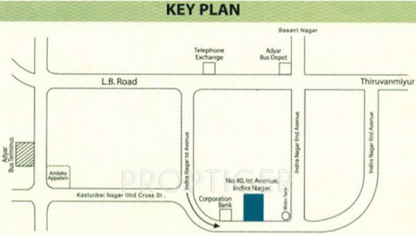 agni-estates gajalakshmi Location Plan