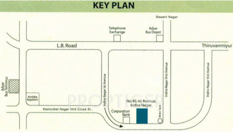 agni-estates gajalakshmi Location Plan