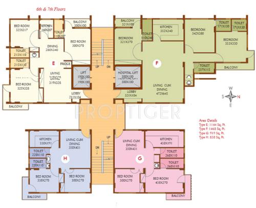 towers Images for Cluster Plan of Top Constructions Towers