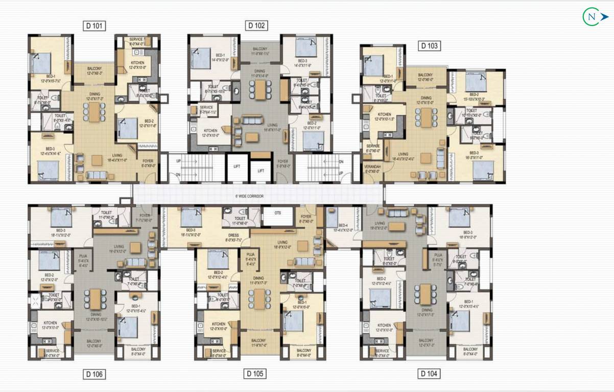 central park Block A Cluster Plan