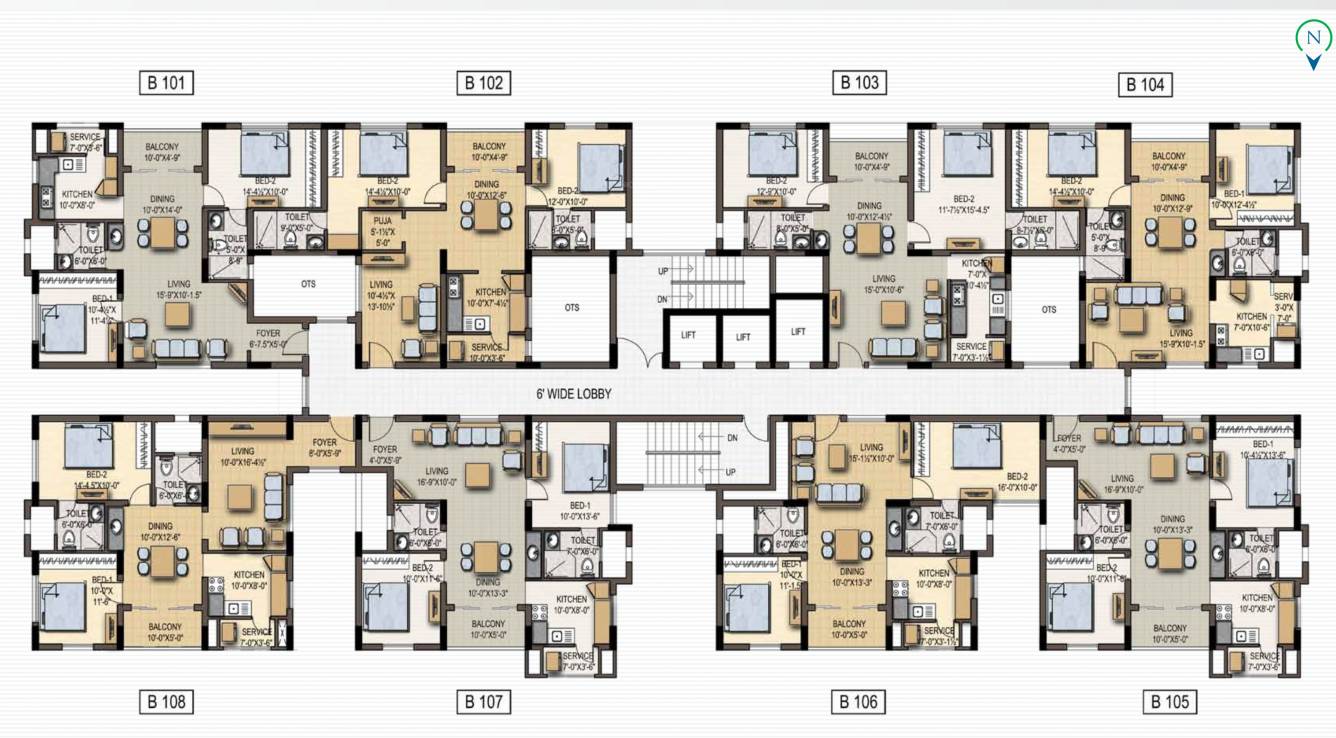 central park Block A Cluster Plan