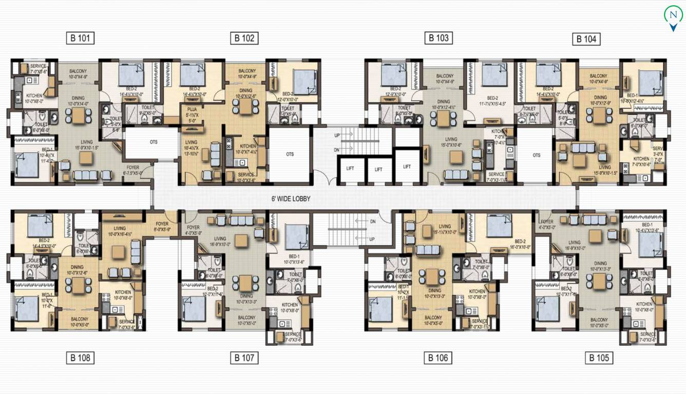 central park Block A Cluster Plan