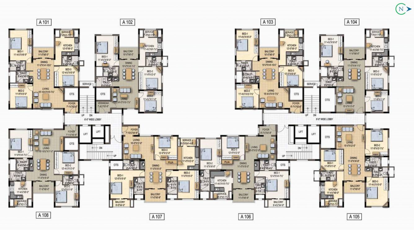 central park Block B Cluster Plan