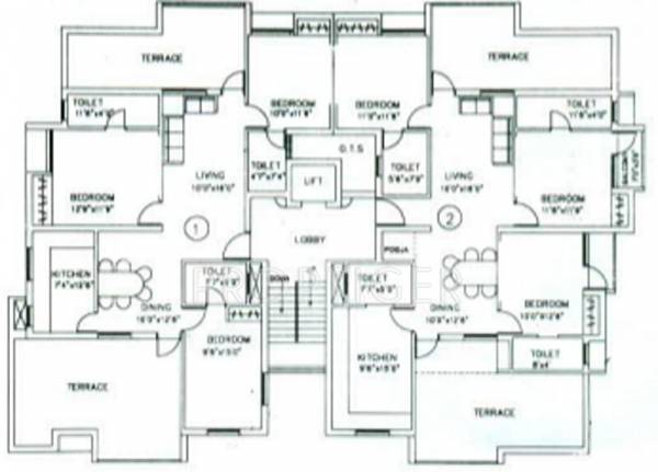 nanu-estates lakshmi-villa Cluster Plan for 3rd Floor