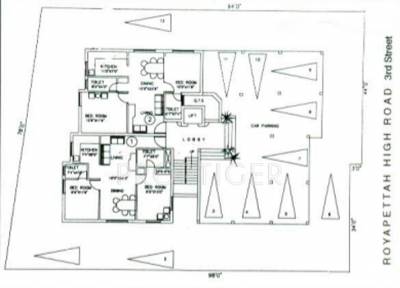 nanu-estates lakshmi-villa Cluster Plan for ground Floor