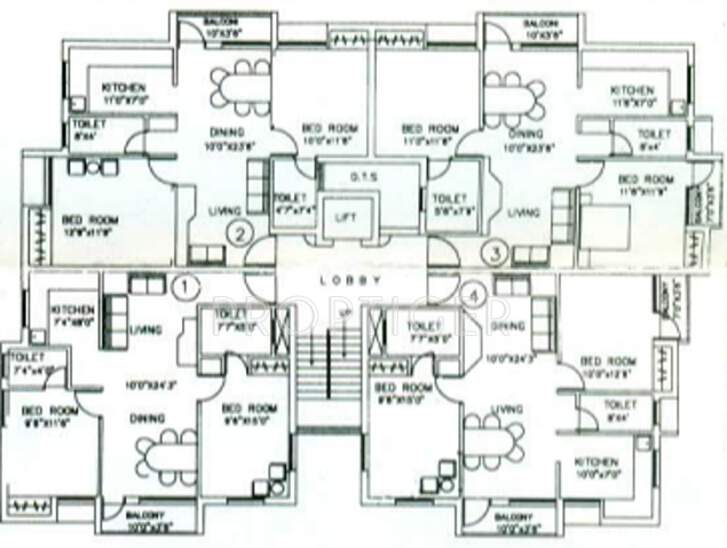 nanu estates lakshmi villa Cluster Plan from 1st to 2nd Floor