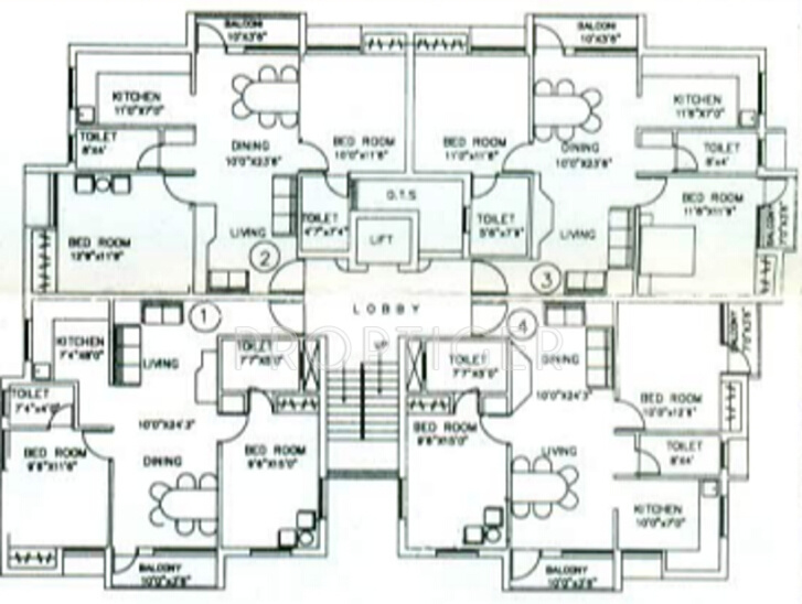nanu-estates lakshmi-villa Cluster Plan from 1st to 2nd Floor
