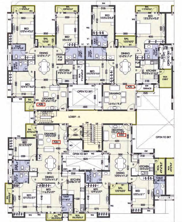  coral ennar Tower G Cluster Plan