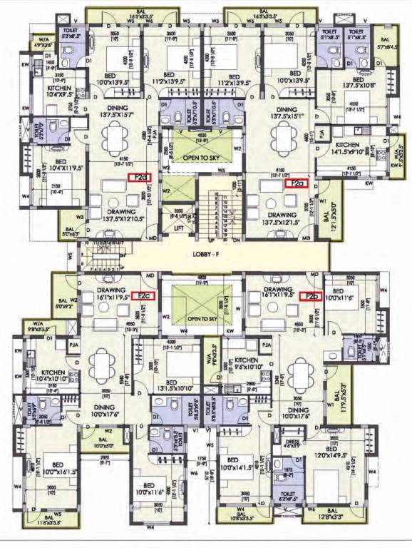  coral ennar Tower H Cluster Plan