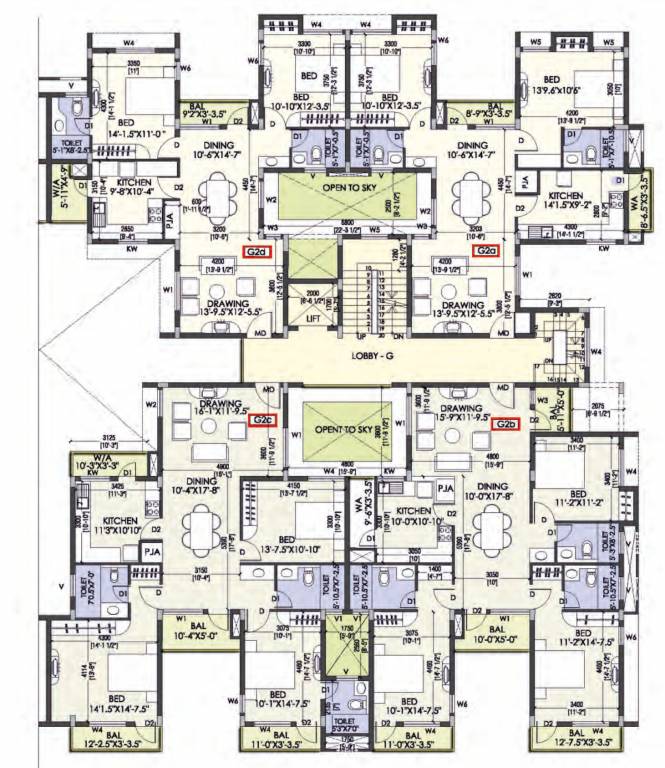  coral ennar Tower J Cluster Plan