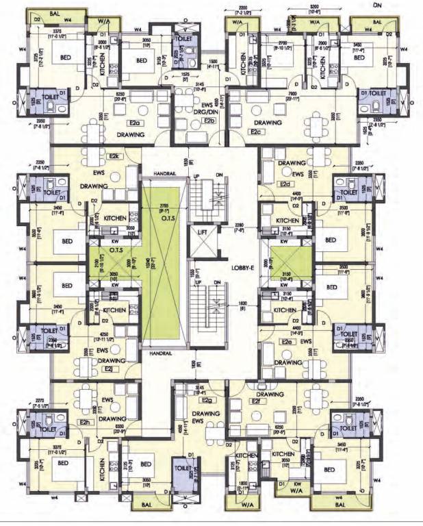  coral ennar Tower K Cluster Plan