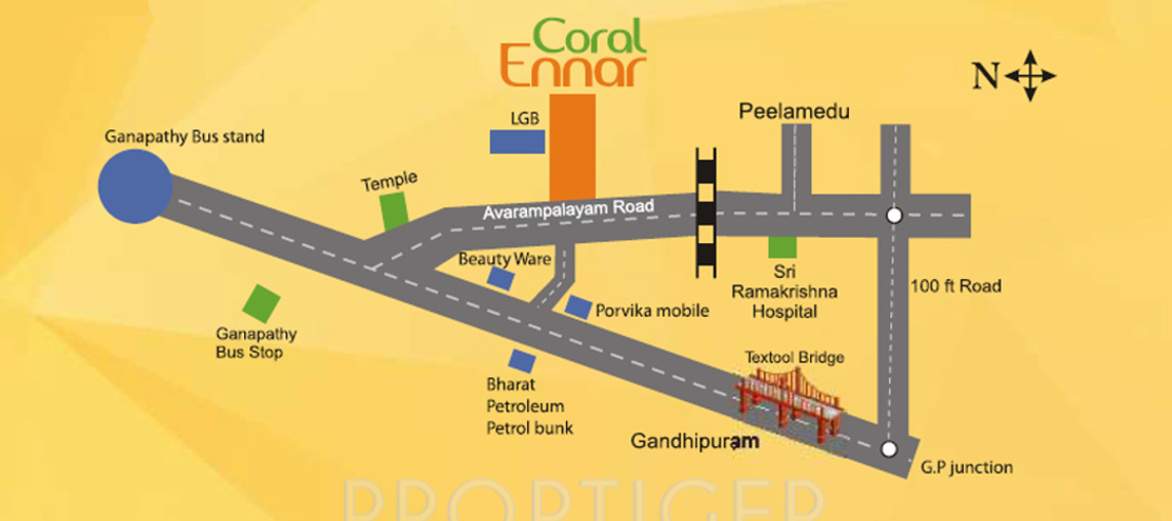  coral ennar Images for Location Plan of Coromandel Coral Ennar