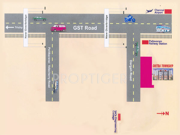 chitra constructions pvt ltd township villa Location Plan