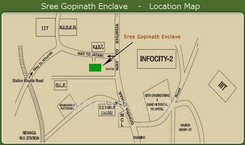 Images for Location Plan of Mahanadi Shree Gopinath Enclave Apartment