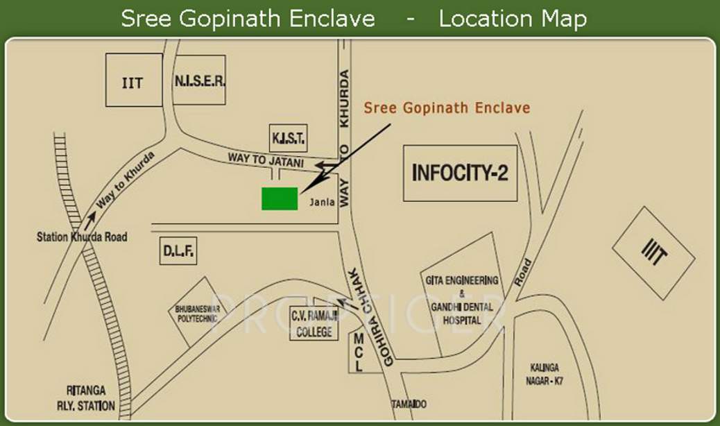Images for Location Plan of Mahanadi Shree Gopinath Enclave Apartment