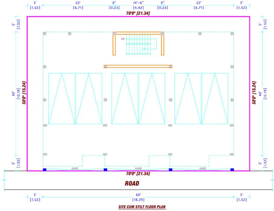 sarathi engineers aditya Aditya Cluster Plan for Stilt Floor