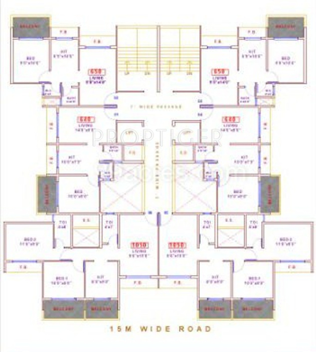 Images for Cluster Plan of Anita Bhaveshwar Heights