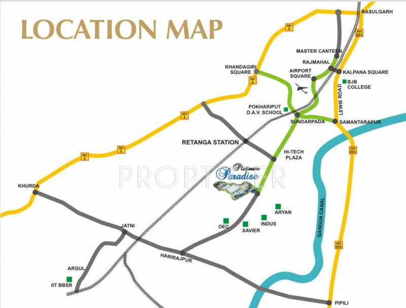 Images for Location Plan of Om Swastik Estcon Pvt Ltd Platinum Paradise