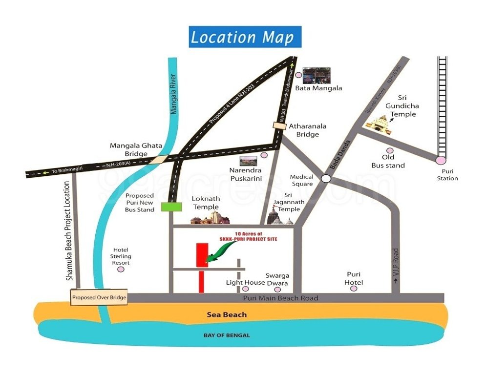  shreekhetra kalinga kutira villa Location Plan