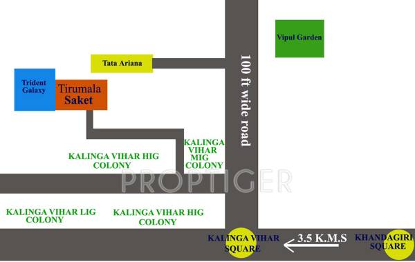 Location Plan tirumala-infrastructure-and-development-pvt-ltd tirumala-saket Location Plan