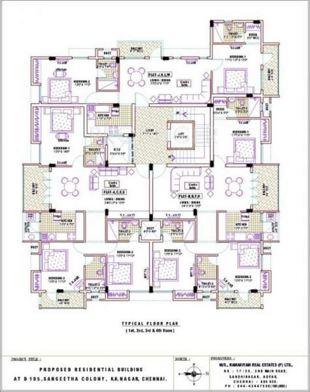Images for Cluster Plan of Ramaniyam Real Estates D 105