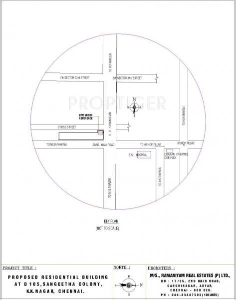 Images for Location Plan of Ramaniyam Real Estates D 105