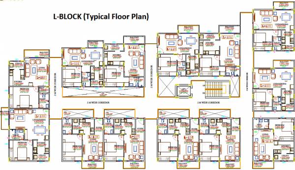 Images for Cluster Plan of KSR Basil Apartments
