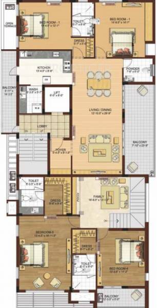 Images for Cluster Plan of Isha Homes Aara Images for Cluster Plan of Isha Homes Aara