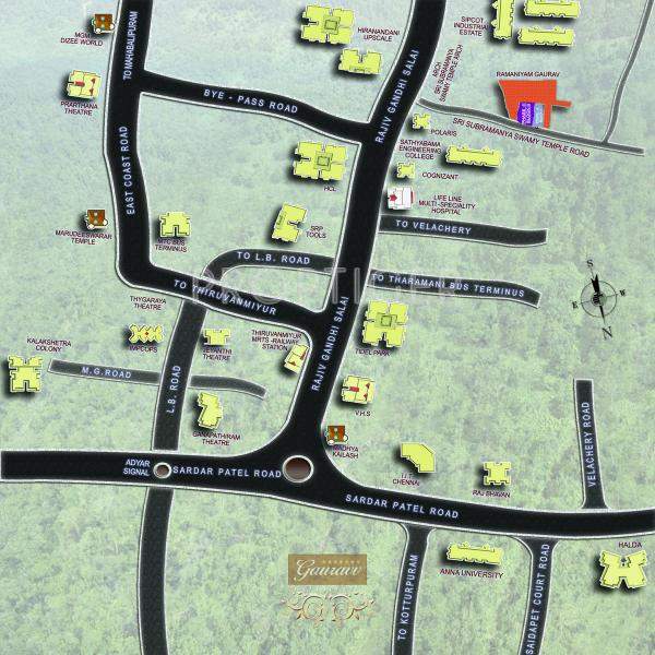 Images for Location Plan of Ramaniyam Gauravv Ph 2 Block II