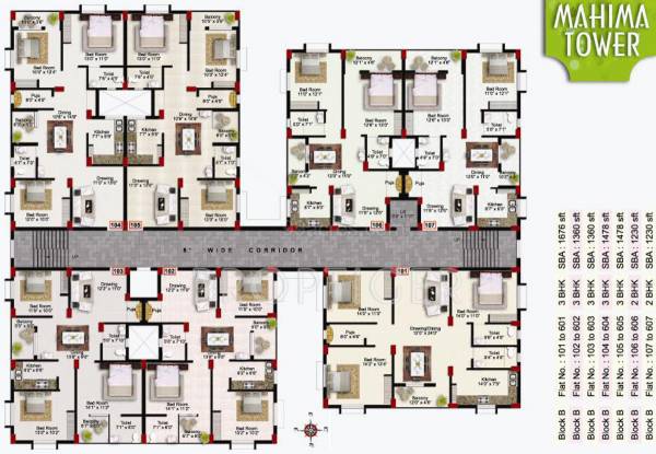 Images for Cluster Plan of C World Mahima Tower Images for Cluster Plan of C World Mahima Tower
