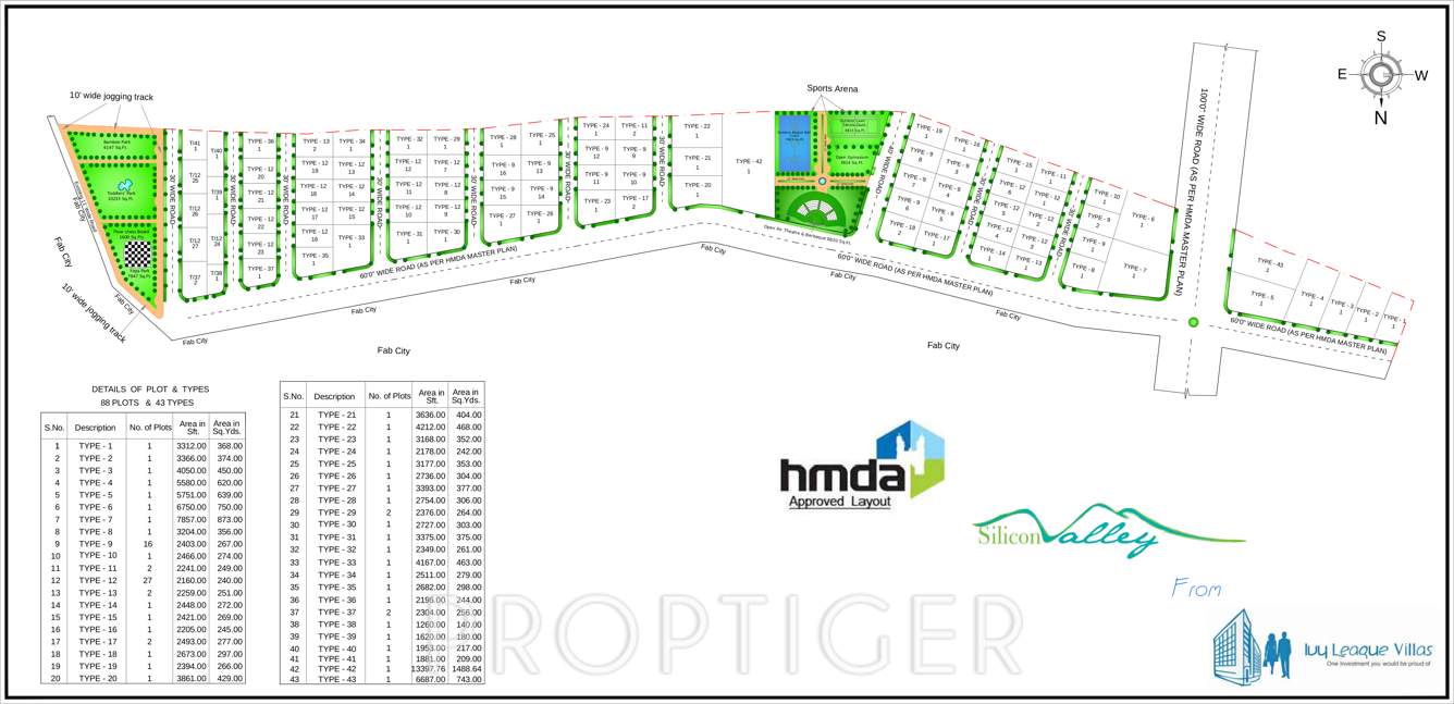 Images for Layout Plan of Ivy League Villas Pvt Ltd Silicon Valley