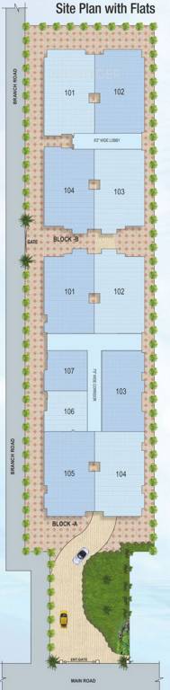 sunrise sai developer lakhi mansion Layout Plan