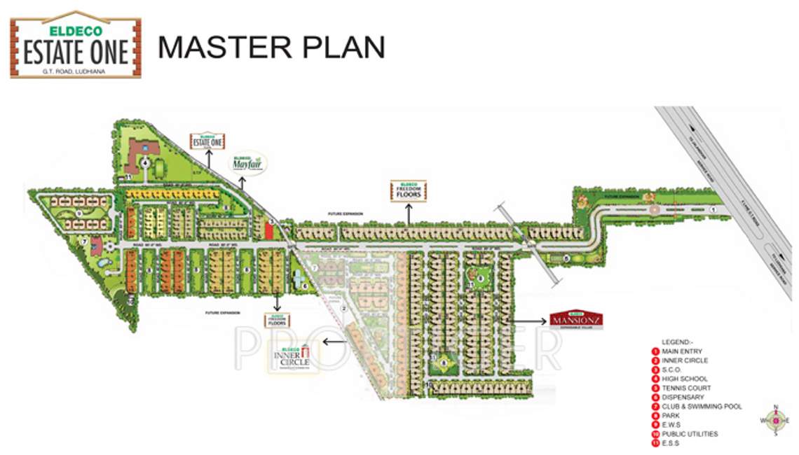 one plots Images for Master Plan of Eldeco Estate One Plots