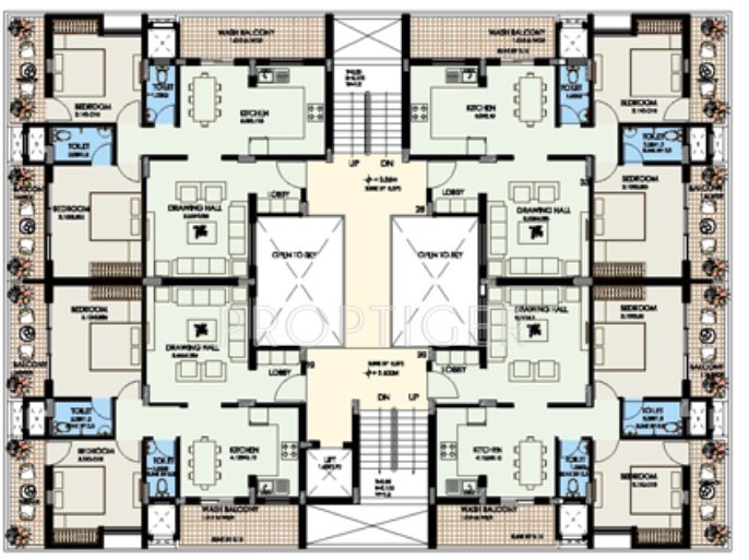 Images for Cluster Plan of Sumangal Sumangal Vihar Apartments