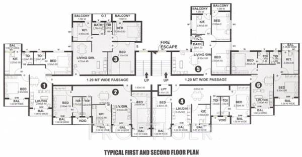 goodluck-developers kadamba-arcade Cluster Plan from 1st to 2nd Floor
