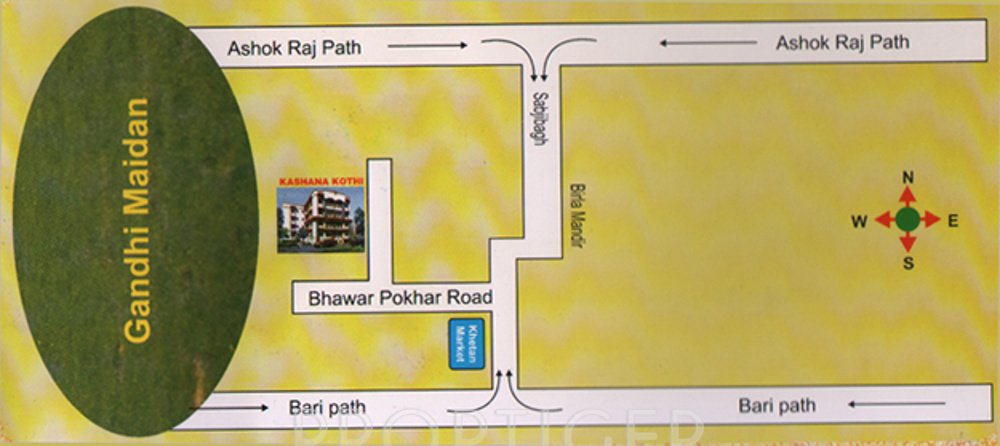 niagaree builders kashana kothi Location Plan