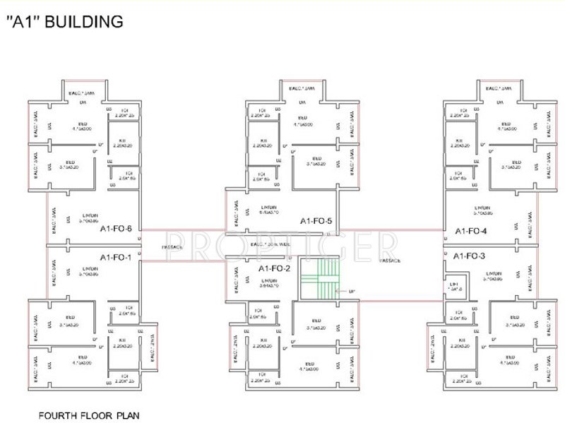 Images for Cluster Plan of GoodLuck Hillside Residency Apartment