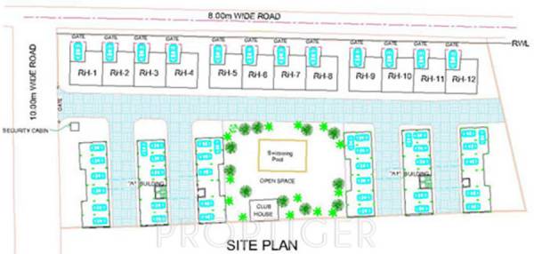 goodluck-developers hillside-residency-villa Layout Plan