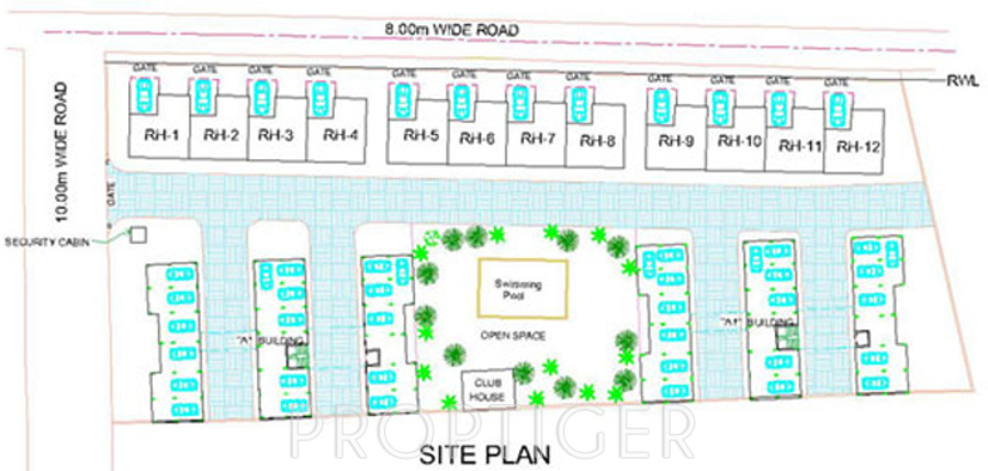 goodluck developers hillside residency villa Layout Plan