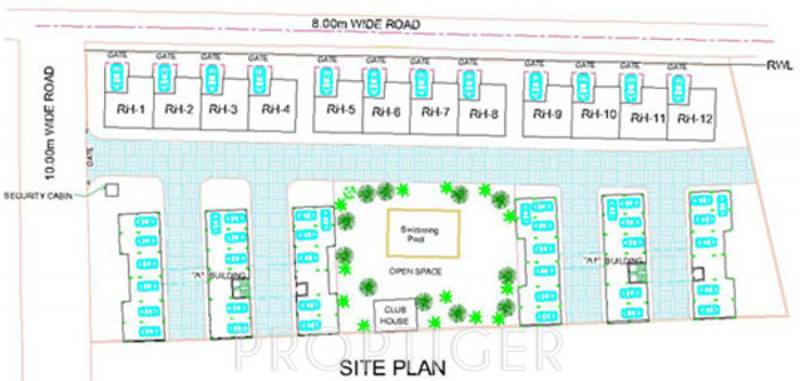 goodluck-developers hillside-residency-villa Layout Plan
